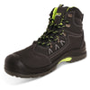 Aviator London Men's Leather Ankle Safety Boots - Black