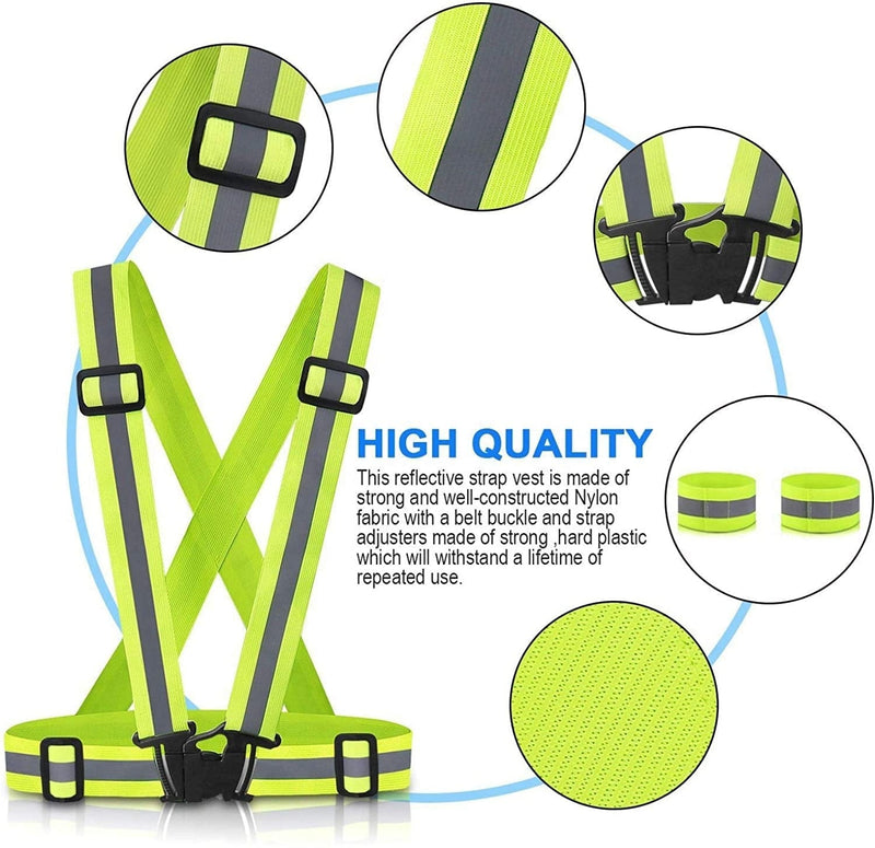 Aviator London One Size / Black High Vis Reflective Vest - Black