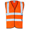 Aviator London Orange / SMALL High Visibility Waistcoat Vest - Orange