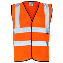 Load image into Gallery viewer, Aviator London Orange / SMALL High Visibility Waistcoat Vest - Orange
