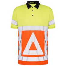 Load image into Gallery viewer, Aviator London Polo shirt Orange/Yellow / S High Vis Polo Shirt Traffic Control - Orange/Yellow
