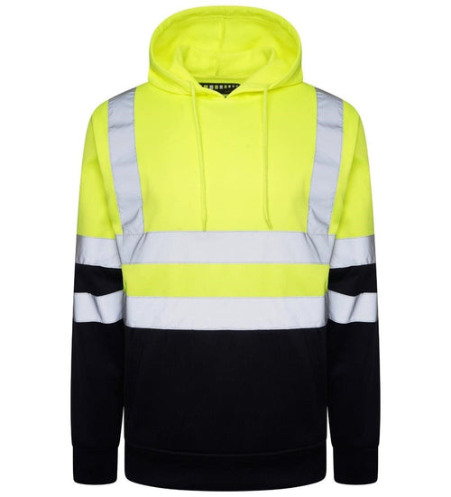 ISO 20471 Class 3 Yellow/Navy Pullover Hoodie - Aviator London