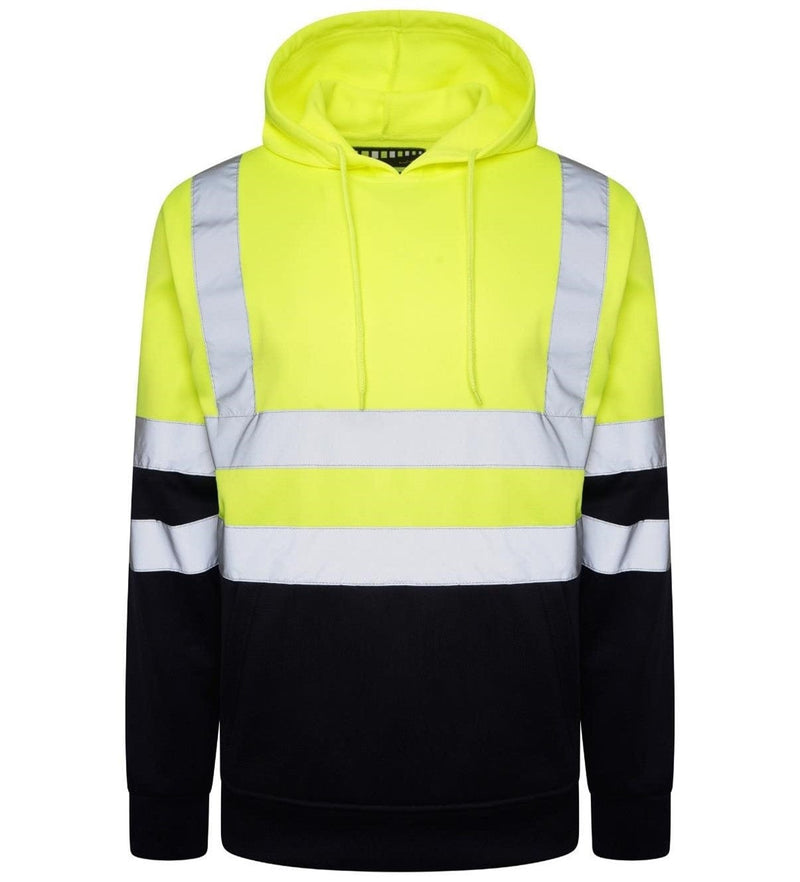 ISO 20471 Class 3 Yellow/Navy Pullover Hoodie - Aviator London