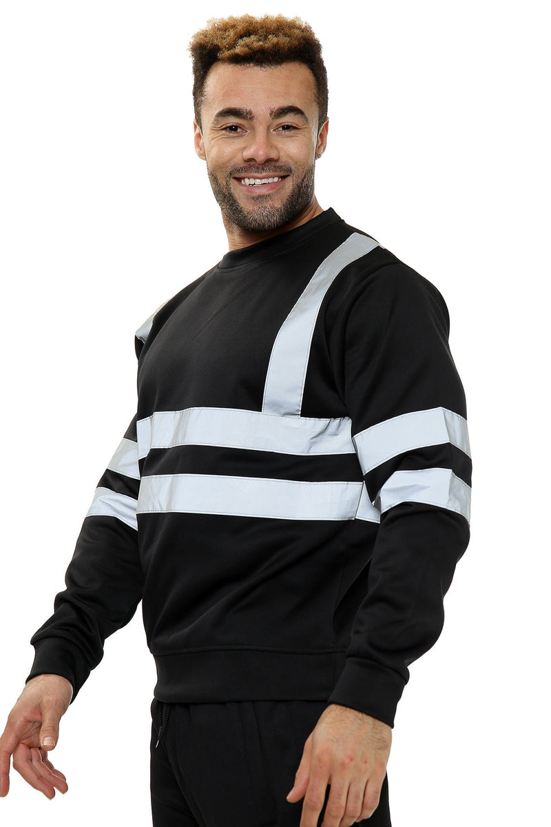 Aviator London Round Neck S / Black Hi Vis EN ISO 20471 Class 3 Black Sweatshirt