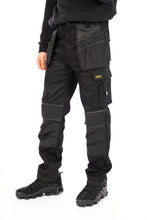 Load image into Gallery viewer, Aviator London Track Pants Heavy Duty Work Trousers Black
