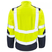 Load image into Gallery viewer, High Vis Softshell Jacket Yellow/Navy - Aviator London
