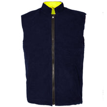 Load image into Gallery viewer, Reversible Hi vis Bodywarmer Yellow - Aviator London
